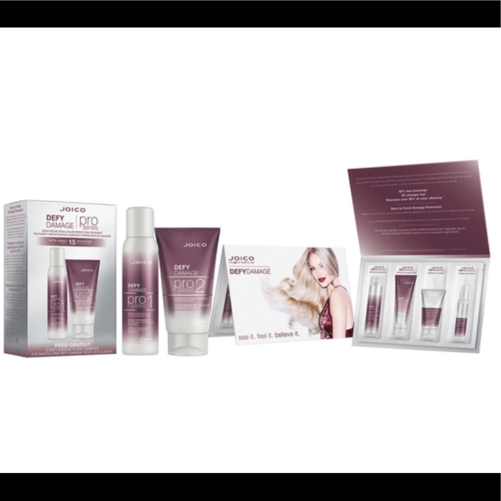 Joico Defy Damage Stylist Pro Kit Pro Series 1, Pro Series 2, 6 Sets Of Samples